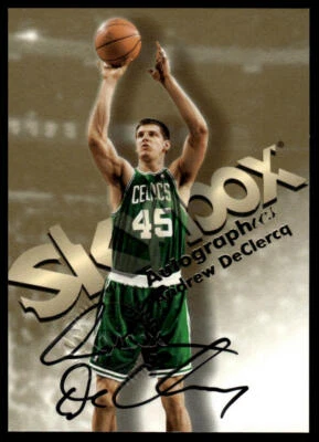 1998-99 SkyBox Premium #NNO Andrew DeClercq Autographics - Image 1 of 2