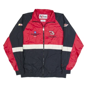 Vintage CHASE AUTHENTICS Dale Earnhardt Racing Mens Shell Jacket Black 90s USA M - Picture 1 of 6