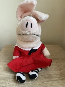 Olivia Pig Plush Soft Toy 11" Sitting Vintage 2003 - Picture 1 of 7