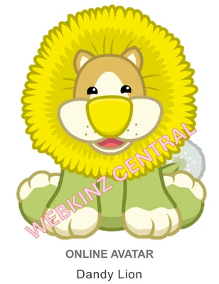 Webkinz Classic Dandy Lion *Code Only* (~messaged~) - Image 1 of 4