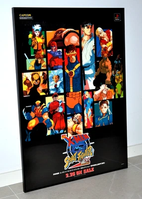 X-Men VS Street Fighter EX - Promo B2 Poster Japan - Playstation - Capcom - 1998 - Image 1 of 4