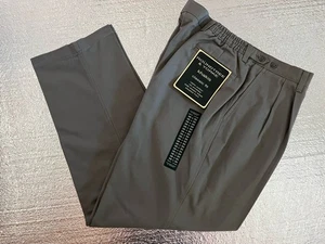 Rountree & York Khakis Classic Fit Men’s 38X30 Gray Khaki Pants Casual Slacks - Picture 1 of 7