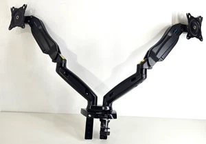 Huanuo HNDS6 Adjustable Dual Monitor Work Station Stand Black - Afbeelding 1 van 9