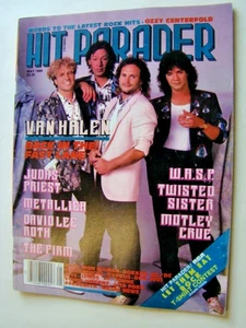Hit Parader Magazine Van Halen Photograph Cover Ozzy Centerfold May 1986 - Picture 1 of 2