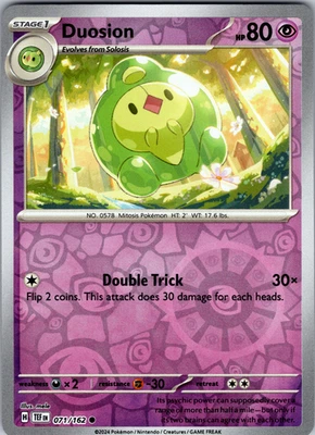 Duosion Reverse Holo 071/162 SV05: Temporal Forces Common - NM - Image 1 of 2