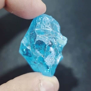 200.0 Ct Certified Natural Blue Zircon Rough Beautiful VVS Loose Gems AF-122 - Picture 1 of 4