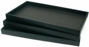 888 Display EE. UU. 6 Piezas 1 Pulgada Profundo Negro Tamaño Completo Plástico Apilable Joyería... - Imagen 1 de 8