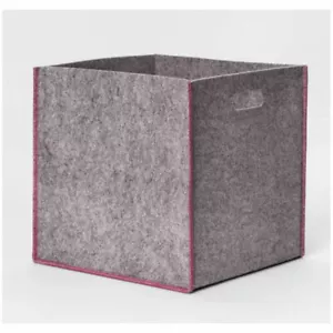 Cubo de almacenamiento en gris - 13" x 13" x 13" - Imagen 1 de 1