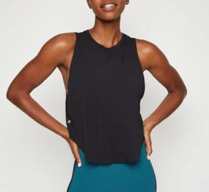 NWT 4 Fourlaps Womens Size L Curve Fitness Workout Tank Top Shirt Yoga Black - Picture 1 of 7