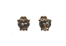 Solid 14K Rose Gold Peora Heart Shaped 1.5 ct Morganite Stud Earrings