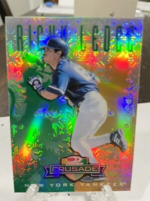 Ricky Ledee 1997-1998 Donruss Crusade RC Unreleased Bankruptcy Green 1/1 No ## - Image 1 of 2