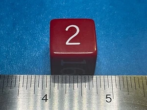 ———-BEAUTIFUL RED ————BAKELITE BACKGAMMON CUBE———BB-4 - Picture 1 of 14