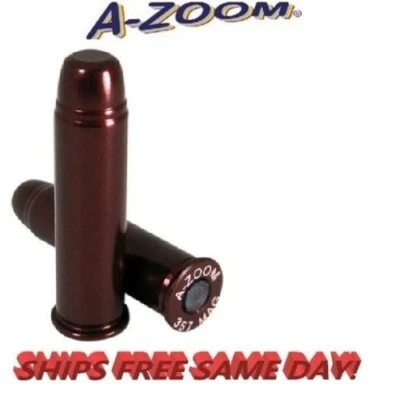 A-ZOOM Action Proving Dummy Round Aluminum Snap Cap 357 Mag  (pk of 6) 16119 - Image 1 of 3