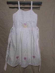 ^Girl's Pretty Y. F. Little Princess White Sundress Sleeveless Size 9 NWOT - Picture 1 of 7