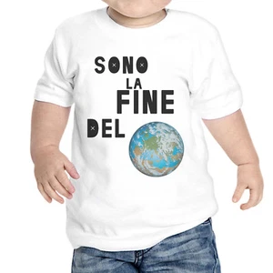 T-Shirt Newborn Unisex Sono La End Of World - Picture 1 of 1