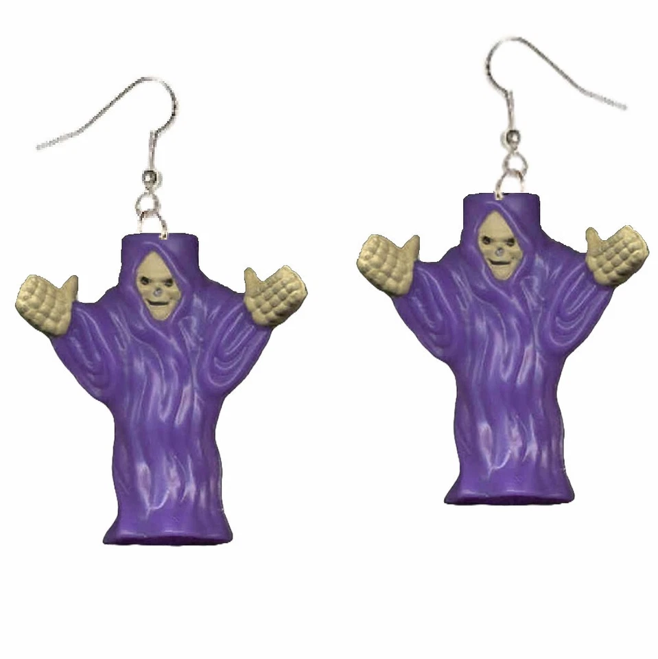 Огромный МРАЧНЫЙ ЖНЕЦ Funky серьги готический скелет демон костюм новинка ювелирных изделий - Изображение 1 из 2