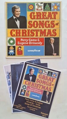 "Great Songs Of Christmas"  EX 1977,RCA,LP, Perry Como & Eugene Ormandy W/EXTRAS - Image 1 of 4