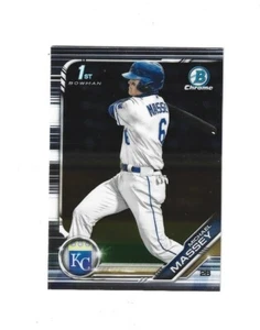 2019 Bowman Chrome Draft #BDC111 Michael Massey KANSAS CITY ROYALS - Picture 1 of 1