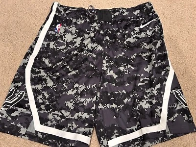 San Antonio Spurs Nike NBA Authentic Camo Game Issued Shorts Team issued Sz.44+1 - Image 1 of 2