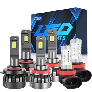 Para Volvo C30 2007-2011 2012 2013 6X Faro LED Alto y Bajo + Kit de Luz Antiniebla 6000K - Imagen 1 de 20