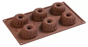 Muffinform Mini Guglhupf Pavoni Silikon Backen Kuchen Backform Gugelhupf - Bild 1 von 3