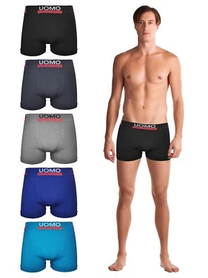 TEXEMP 10er Pack Boxershorts Microfaser Herren Unterhose Unterwäsche Seamless Retro