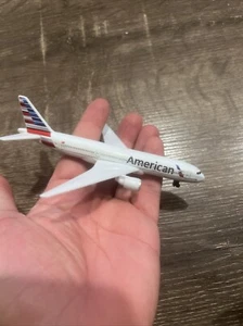 RealToy American Airline Boeing Passenger Jet Airplane White Die Cast Toy - Picture 1 of 3