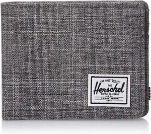 Herschel Unisex Roy RFID Bi-Fold Wallet - Raven Crosshatch - Picture 1 of 5