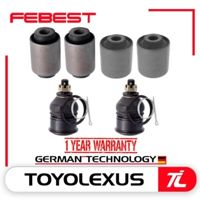 JUEGO DE 6 PIEZAS BUJE Y RÓTULA BRAZO DE CONTROL INFERIOR DELANTERO PARA HONDA ACUERDO 1998-2002 Foto 1 de 3