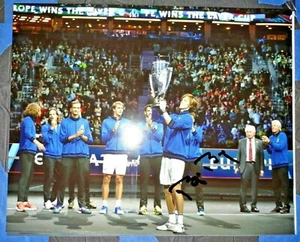 BJORN BORG SWEDISH TENNIS HOF ICON SIGNED LAVER CUP CHAMPS 2021 8X10 PHOTO PROOF - Picture 1 of 4