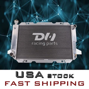 3 ROW Aluminum radiator For 1985-1997 FORD F150 F250 F350 BRONCO 5.0L 5.8L V8 - Picture 1 of 12