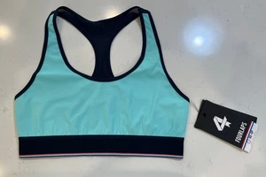 FourLaps 4 Circuit Sport BH SMALL Aqua Navy Neu mit Etikett Sport Yoga - Bild 1 von 5