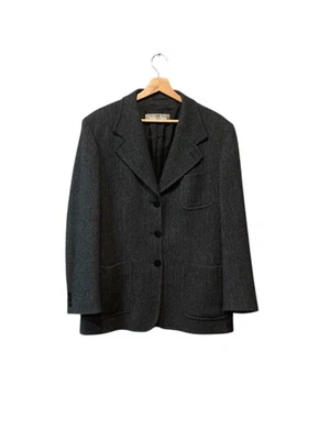 Chaqueta vintage años 90 Max Mara mezcla lana y cachemir espiga 82% lana virgen Foto 1 de 4