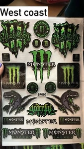 Monster Energy Drink Sticker Sheet Of 20 Stickers New - Picture 1 of 1
