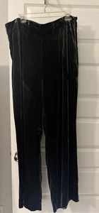 Marie Oliver Ashlyn Velvet Pant Army Green SZ 10 Wide Leg High Rise Silk Blend - Picture 1 of 18