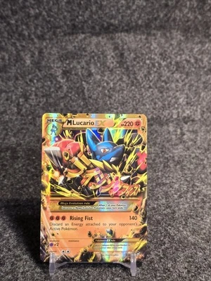 Pokemon TCG Secret Rare HP/Damaged 113/111 M Lucario EX XY Furious Fists - Image 1 of 4