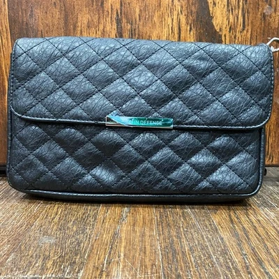 Bolso de Mano Damisela en Defensa Oculto Bolso de Mano Kari’s Negro Acolchado NUEVO Foto 1 de 4