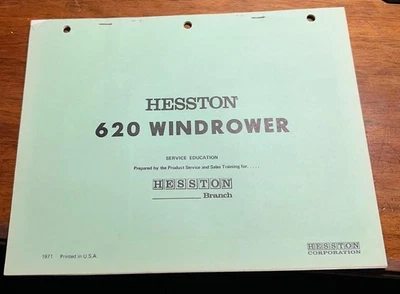 1971 HESSTON Windrower 620 Dealer Shop Service Parts Repair Education Guide - Image 1 of 4