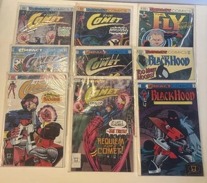 Lot of 9 Impact Comic Books The Comet 2 4 6 8 10 13 Blackwood 1 & 8 The Fly 5 - Picture 1 of 10