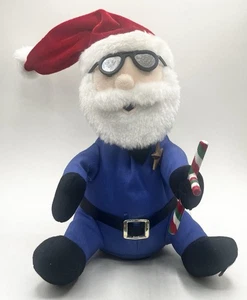 De colección 2009 Gemmy Santa Claus con gafas de sol insignia estrella 9” de alto (no funciona) - Imagen 1 de 3