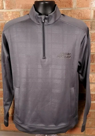 Team Penske Racing Mens Size Small 1/4 Zip Jacket NASCAR Gray Pullover Cover