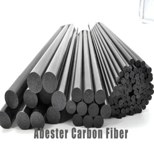 1-10Pcs Carbon Fiber Solid Rod 6 7 8 10mm 12mm 14mm 15mm 16mm 18mm 20mm x L500mm - Picture 1 of 4