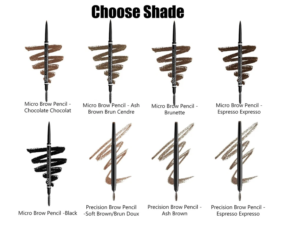 NYX Micro Brow Pencil & Precision Brow Pencil Choose Shade - Image 1 of 1