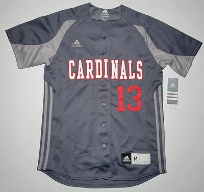 Camiseta Adidas MLB para mujer gris blanca roja de los Cardenales de San Luis #13 nueva con etiquetas talla mediana Foto 1 de 4