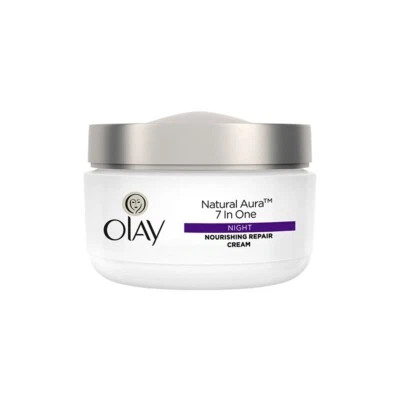 Olay Night Cream Natural Aura Nourishing Repair Cream, 50g