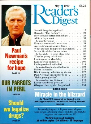 Reader's Digest Australia - May 1990 - Paul Newman, Lucille Ball + Katyn - Image 1 of 2