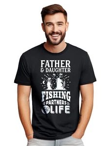 Father and Daughter Fishing Adventure - Funny T-shirt for Bonding Time! Unisex P - Picture 1 of 90
