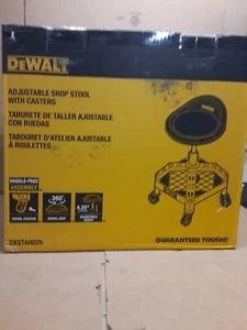 Dewalt Adjustable Shop Garage Stool Rolling Casters Steel Frame DXSTAH025 New - Picture 1 of 4