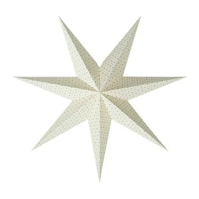 Ikea STRALA Star Light Pendant Table Lamp Shade, White/Green 1pc NEW - Image 1 of 3