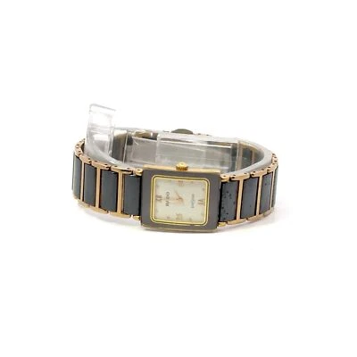 Reloj de cuarzo para mujer Rado DiaStar 2 tonos cerámica alta tecnología esfera blanca 153.0283.3N Foto 1 de 4